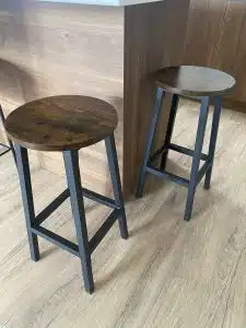 Click to view full screen Okrugle barske stolice - set od 2 stolice photo review