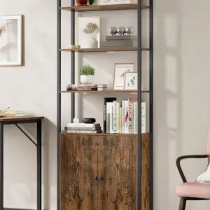 Polica za knjige sa vratima