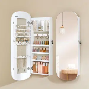 Zidni ormar za nakit sa ogledalom
