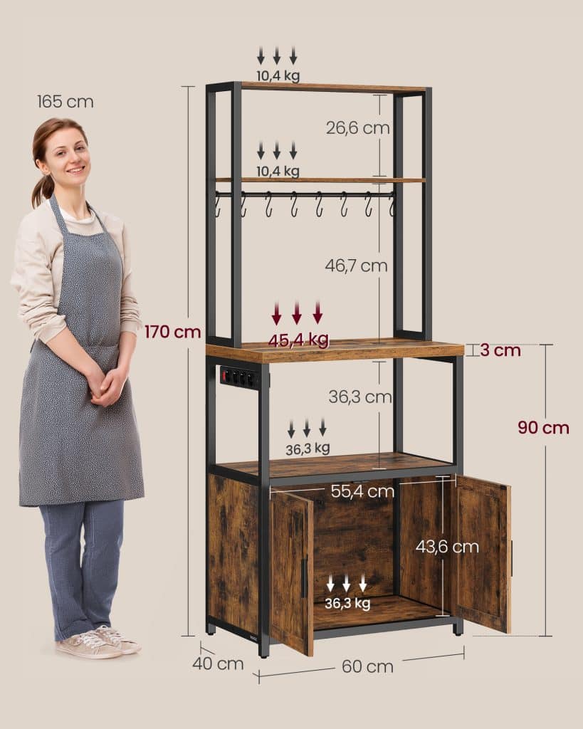 Rustik Kuhinjska Polica 5