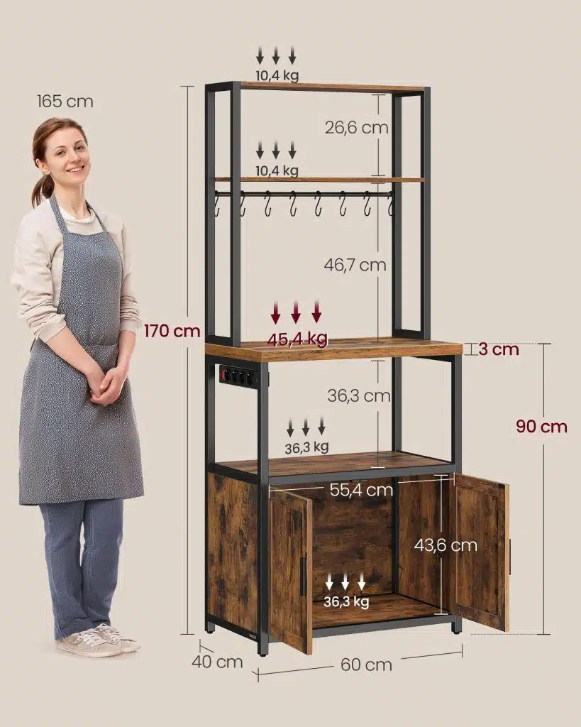 Rustik Kuhinjska Polica 5