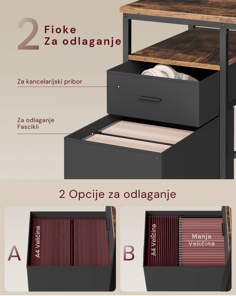 Radni Sto sa Fiokama 2