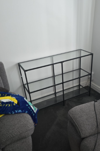 Stranični sto sa kaljenim staklom photo review