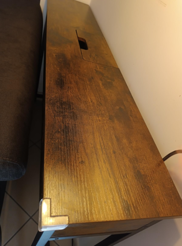 Uski konzolni sto sa utičnicom photo review