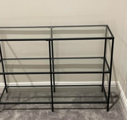 Stranični sto sa kaljenim staklom photo review