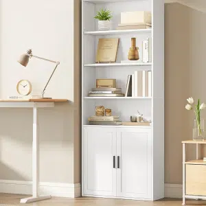 Polica za knjige sa vratima