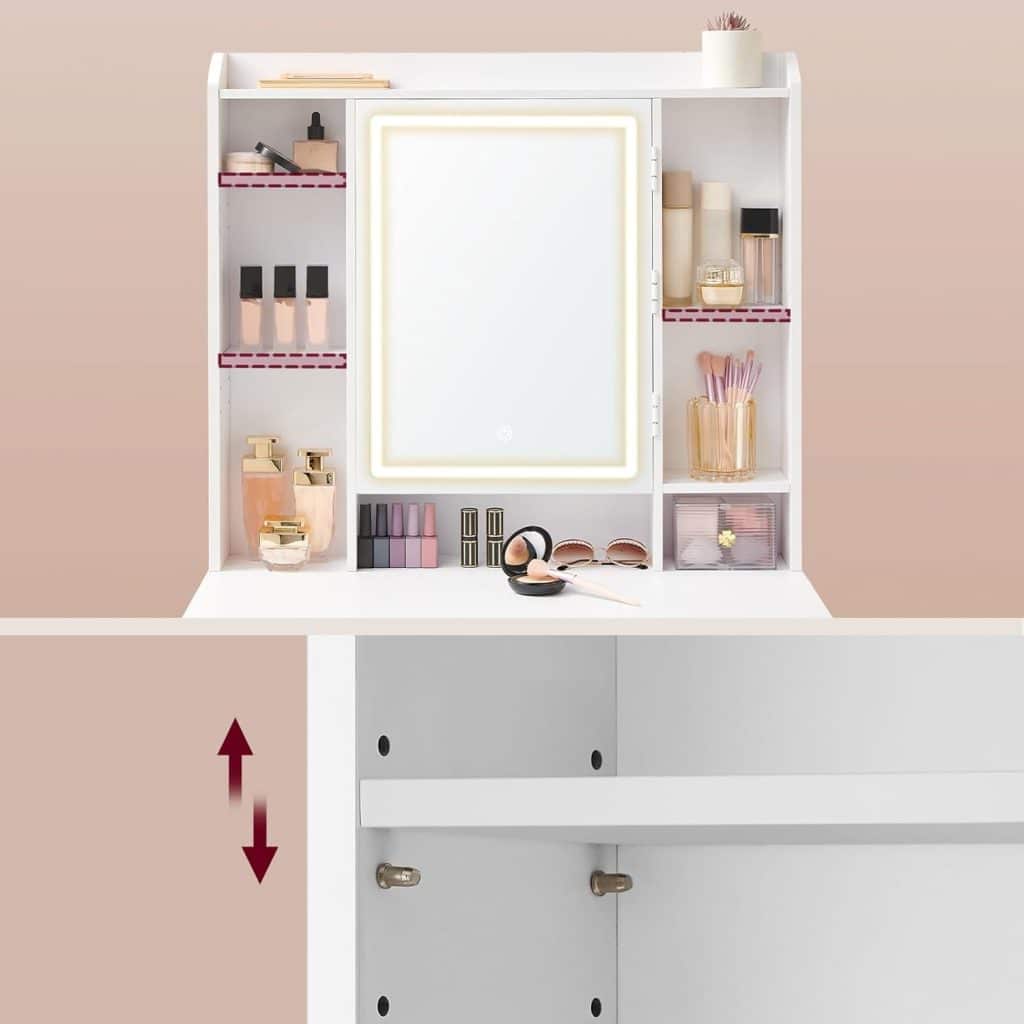 Toaletni Sto sa Ogledalom i Policama 4