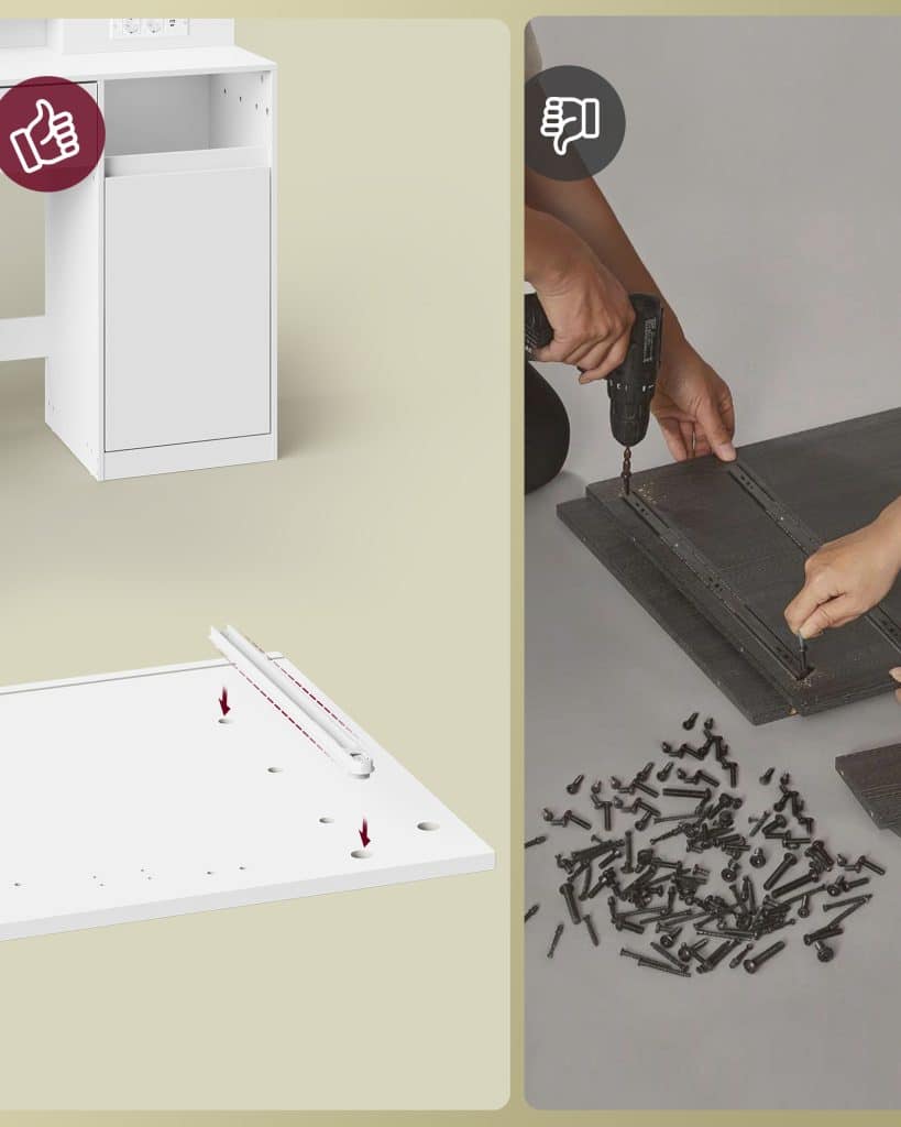 Toaletni Sto sa Ogledalom i Utičnicom 3