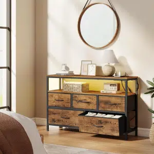 Komoda sa LED svetlom i fiokama