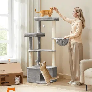 Grebalica za mačke sa kućicom