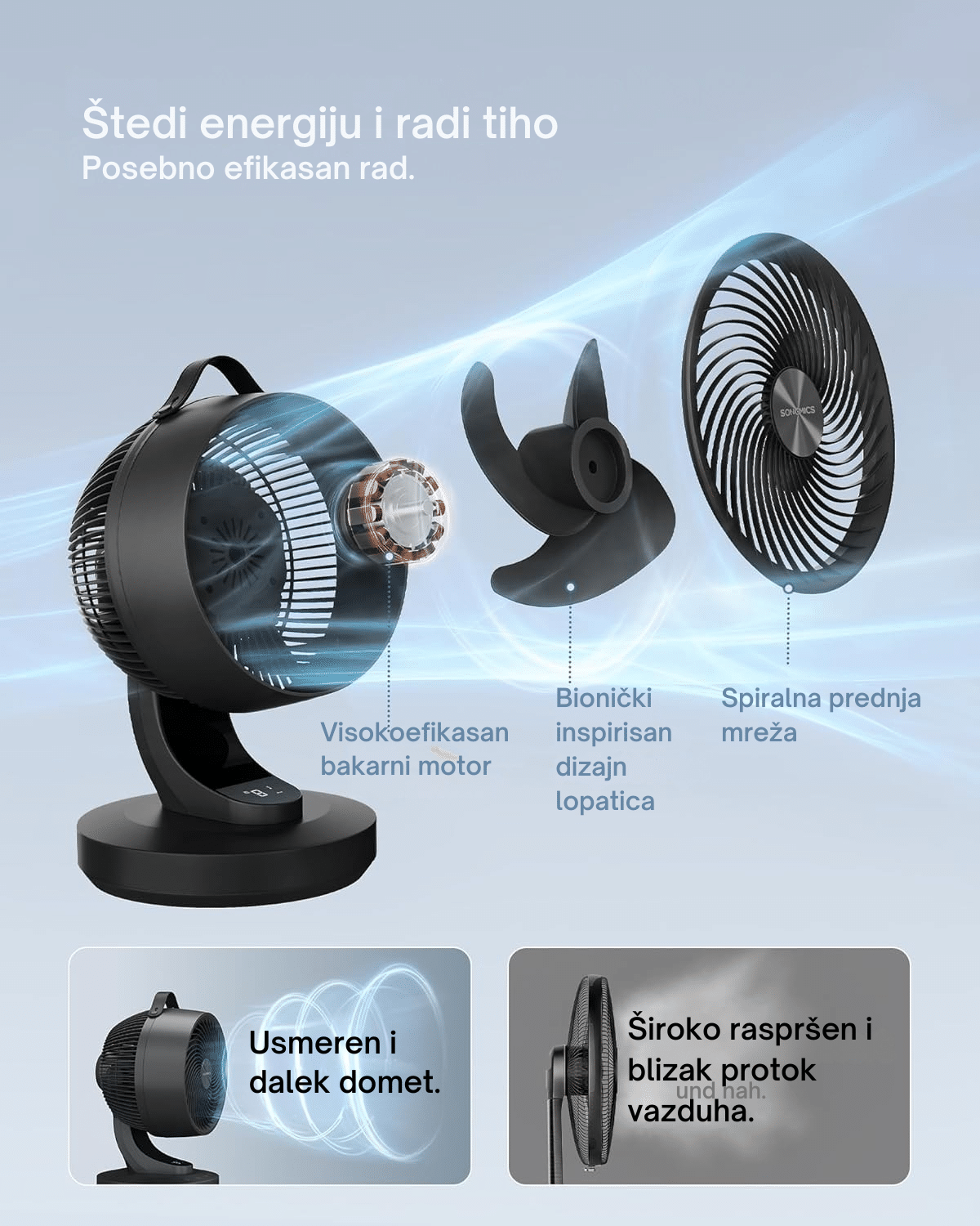 Stojeći ventilator sa daljinskim upravljačem - Slika 7