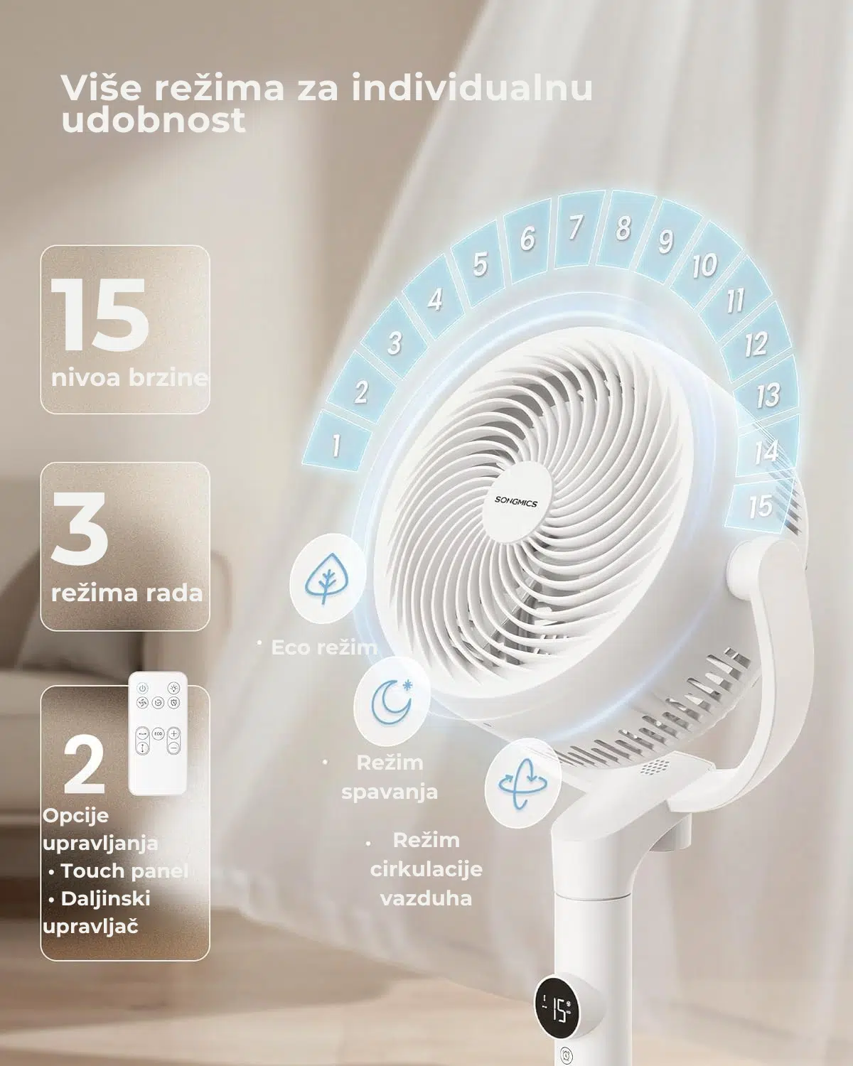 Tihi stojeći ventilator - Slika 6