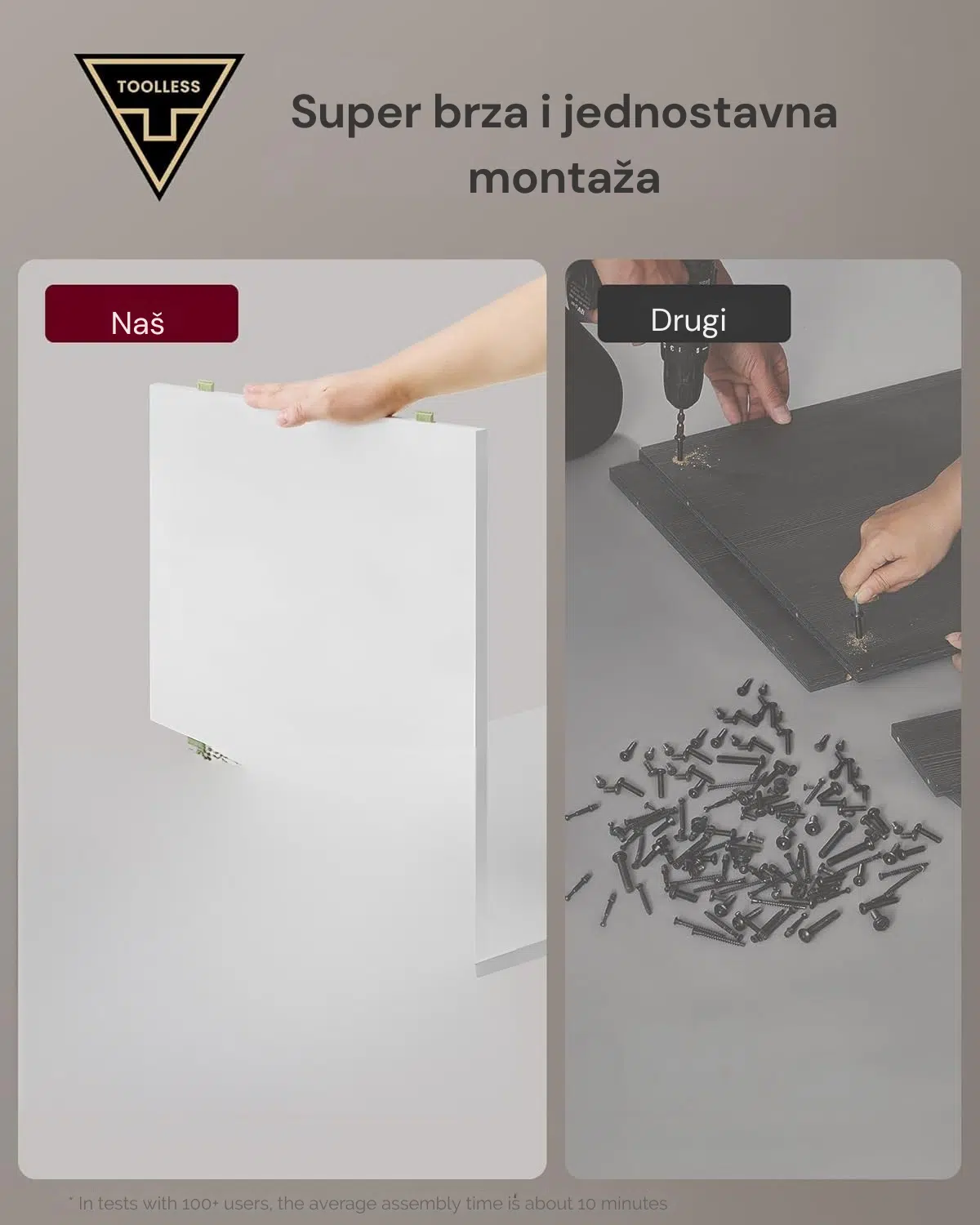 Noćni ormarić sa fiokama - Slika 2