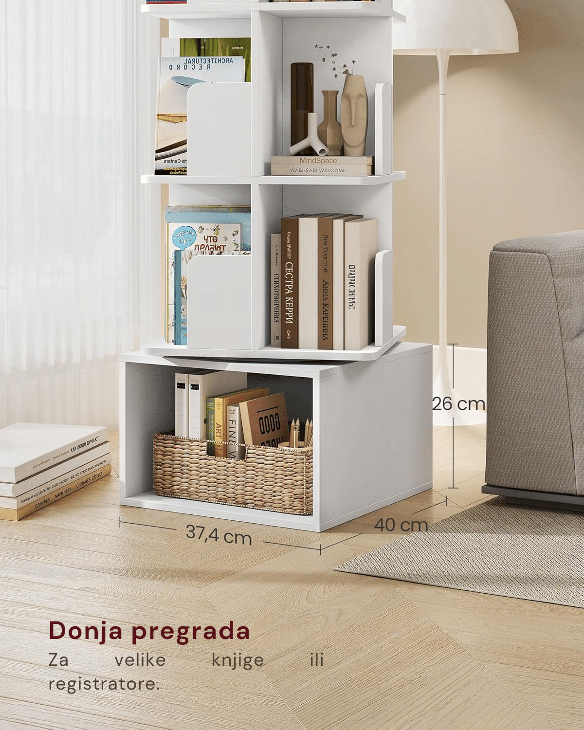 Rotirajuća polica za knjige - Slika 6