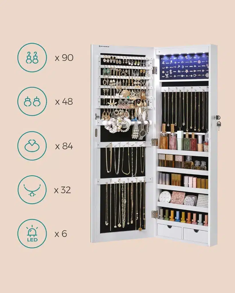 Organizator za nakit sa ogledalom 3