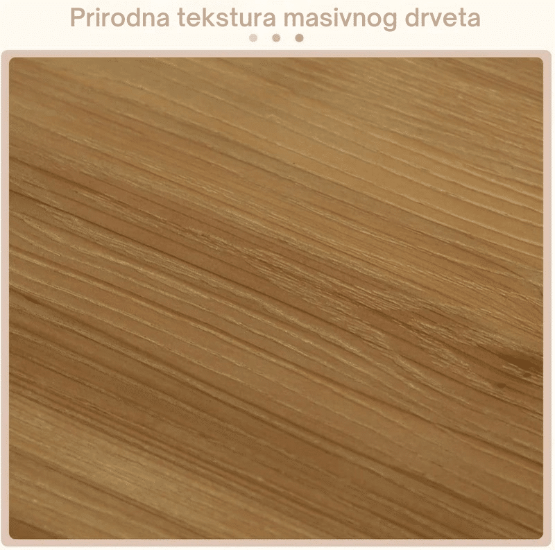 Klub sto od masivnog drveta - Slika 7